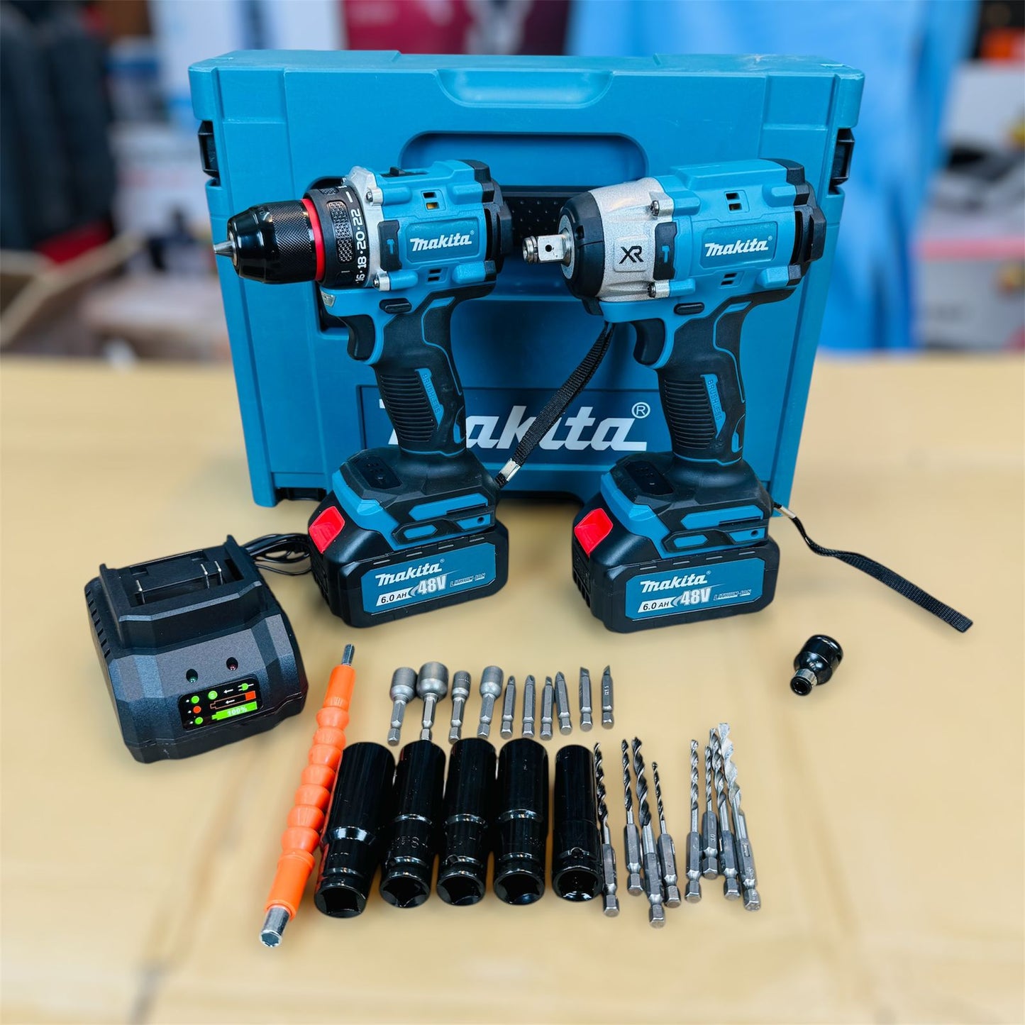 2 in 1 drill & impact with tools set (DeWalt 20V)