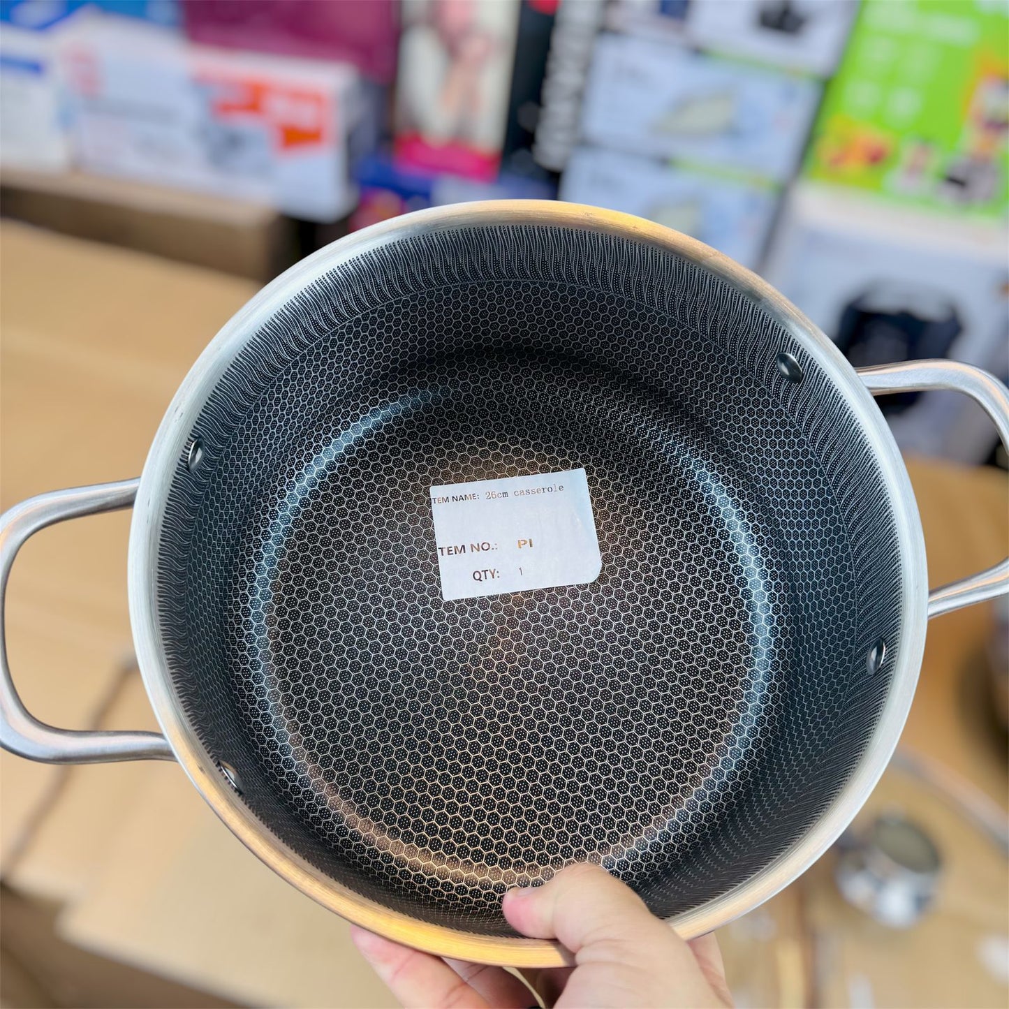 Germany Honeycomb lessar coating casserole 26CM