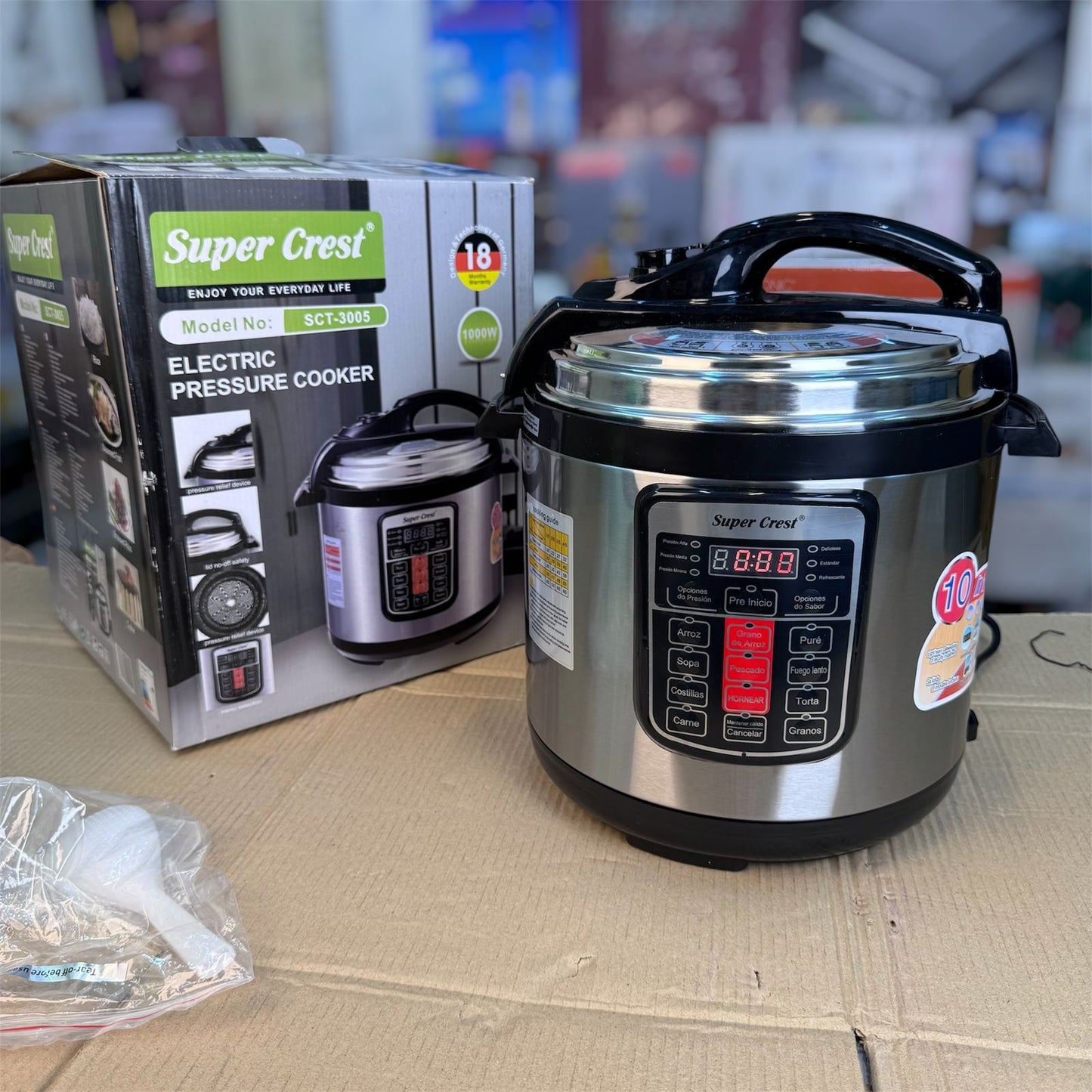 Super crest 10 in 1 6L electric  pressure cooker M SCT3005