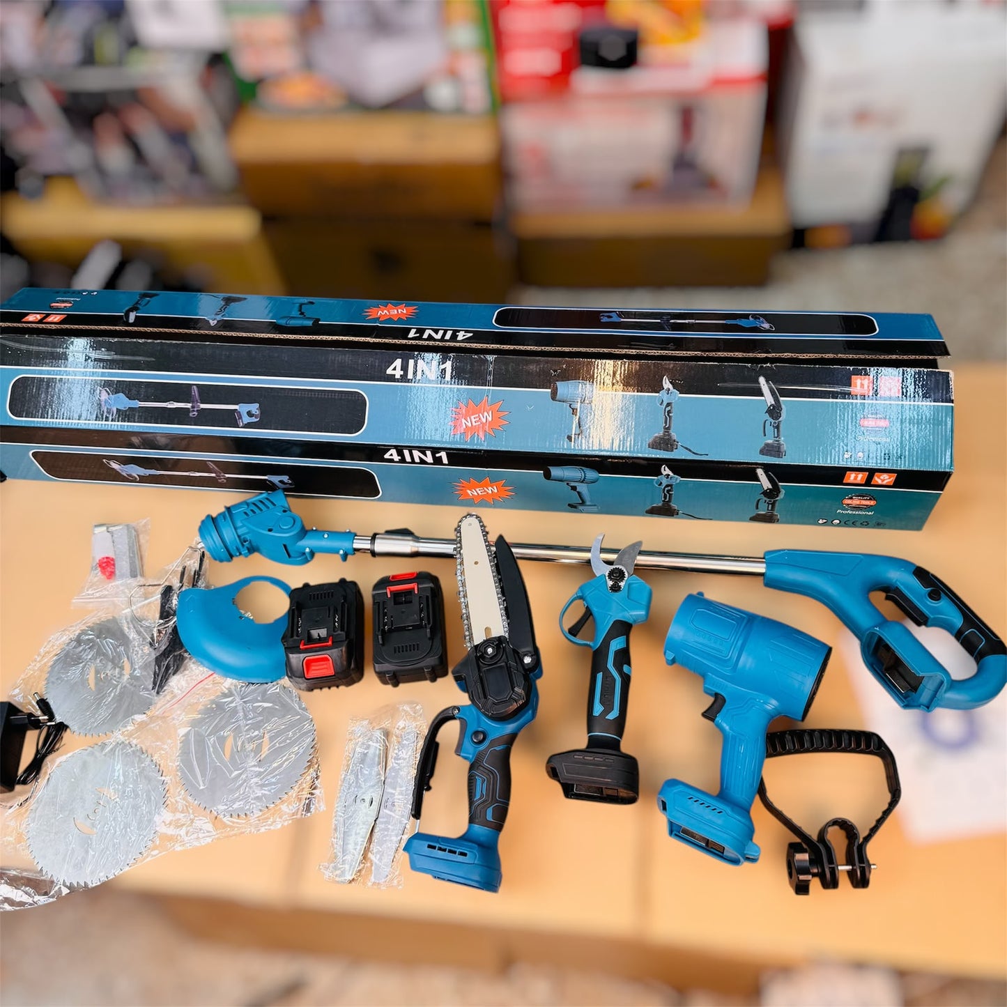 Multifunctional 4in1 cordless Garden Tools