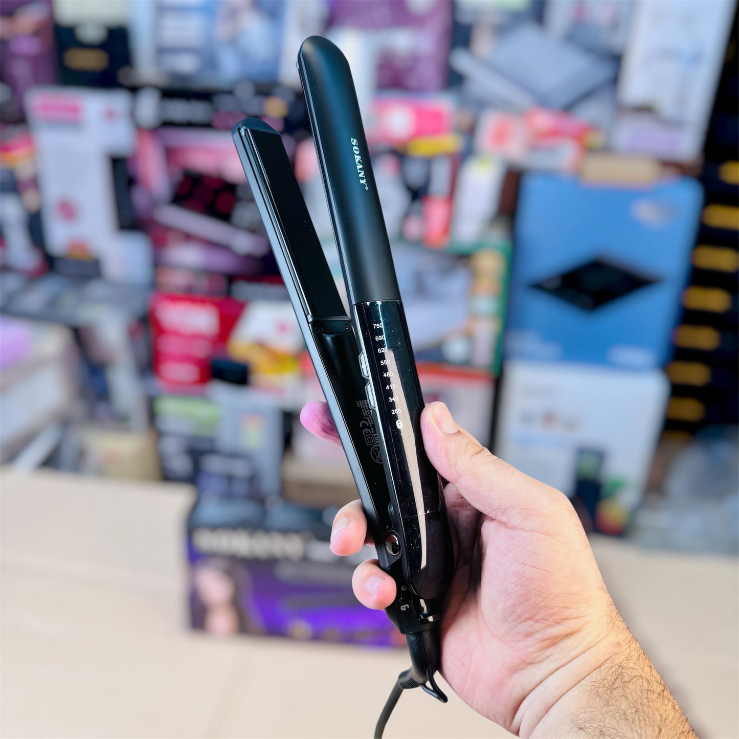 Sokany digital professional hair straightener HS991