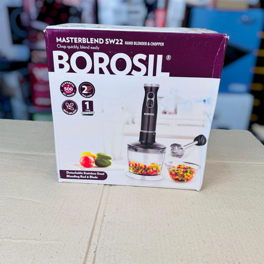 Borosil-Style 3-in-1 Hand Blender & Chopper Masterblend SW22 (500W)