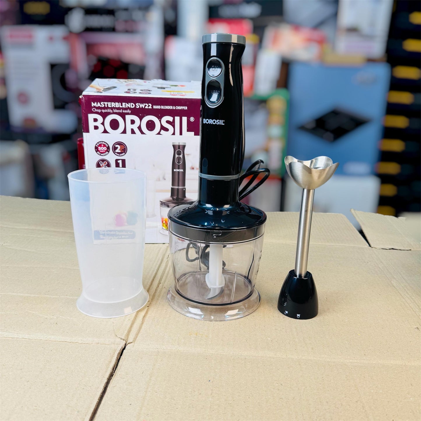 BOROSIL2 in 1 hand blander & chopper