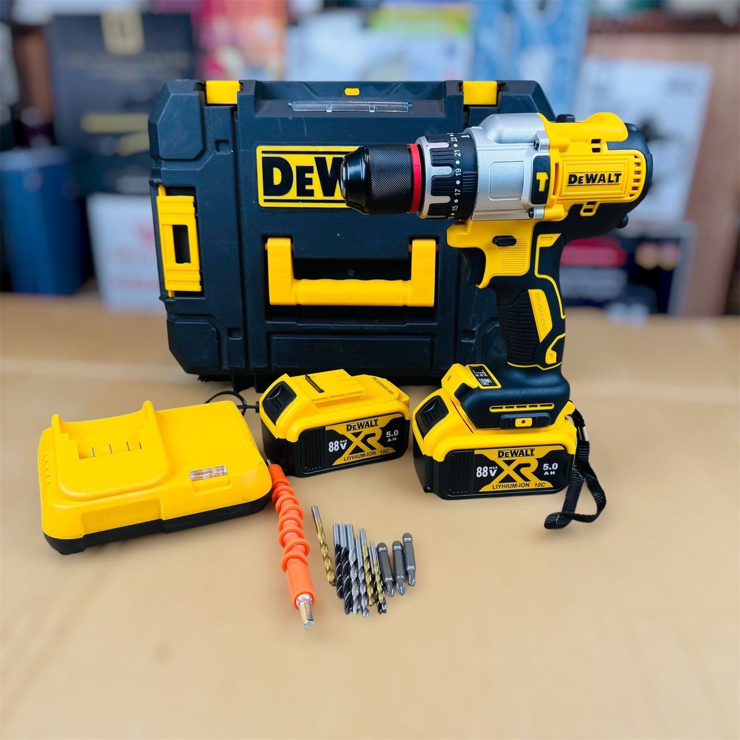 makita & DeWalt brushless drill machine set
